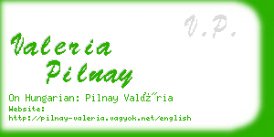 valeria pilnay business card